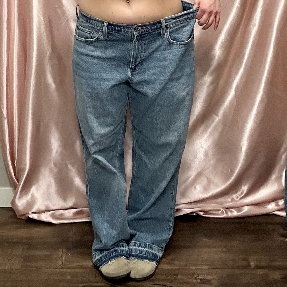 Abercrombie Medium Wash Baggy Jeans